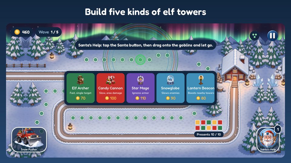 Choosing a tower to build